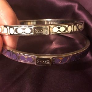 Coach bangle bracelets.